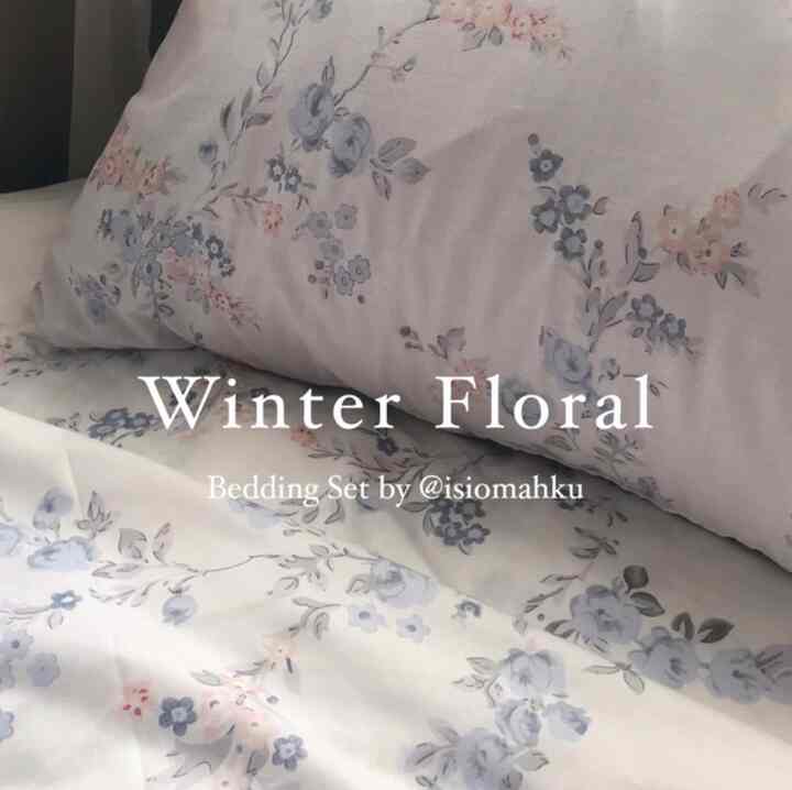 Seprei Katun Jepang - Winter Floral