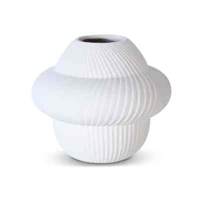 Vase Deco Ren Round White