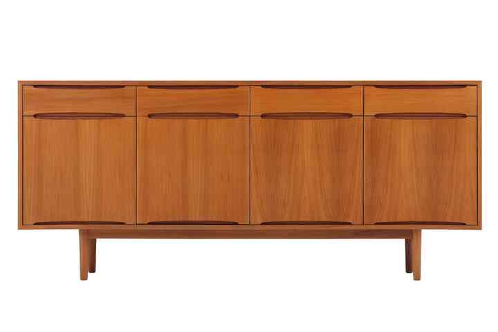 Leaf-handle リビングワイドキャビネット