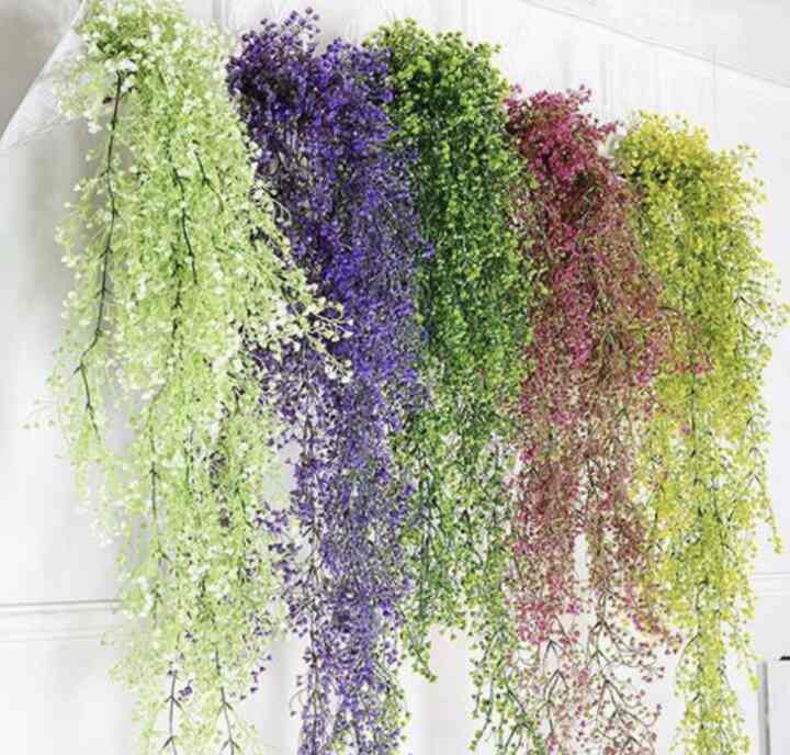 Daun Anggrek Juntai Plastik Tanpa Pot 