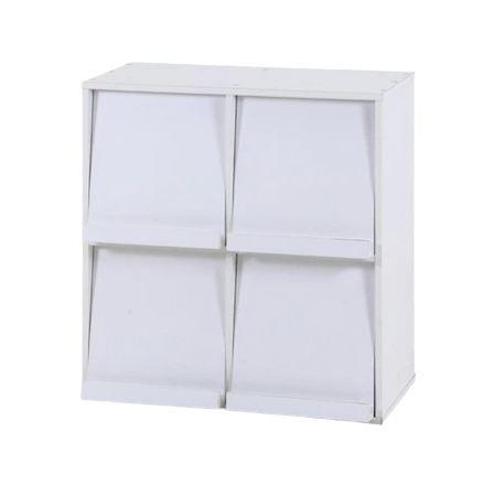 ディスプレイラック フラップ扉［5色］