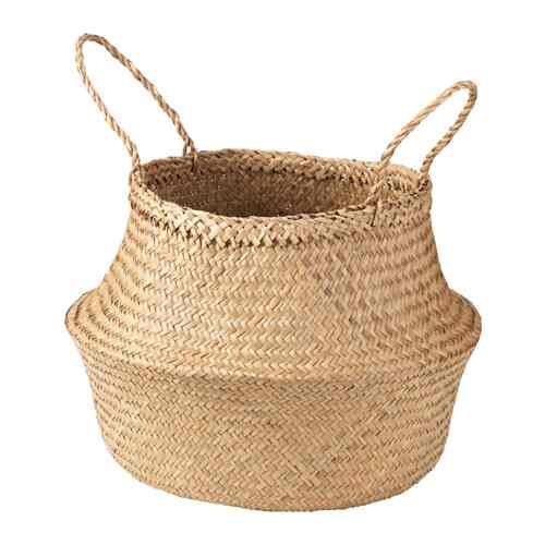 KRALLIG Basket, seagrass, 16 cm