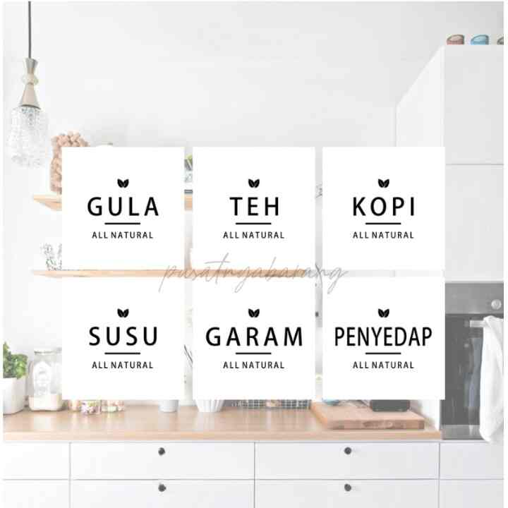 Stiker Label Bumbu WATERPROOF