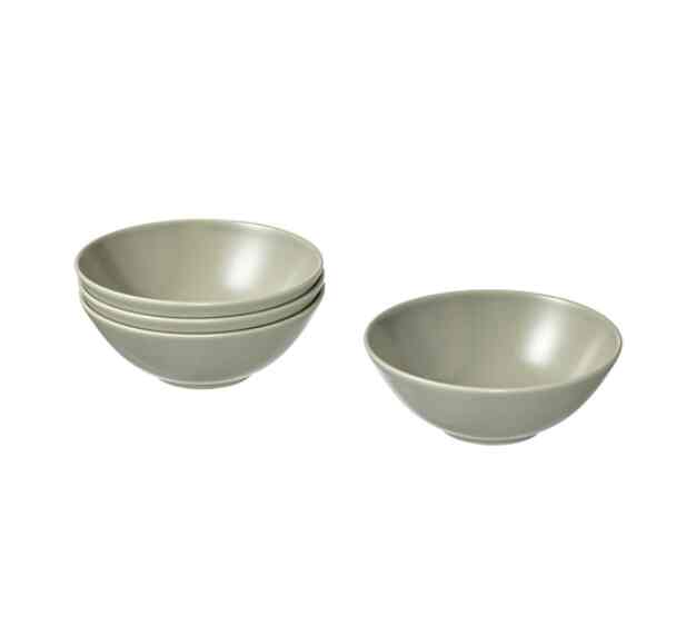 FÄRGKLAR Mangkuk, matte hijau, 16 cm