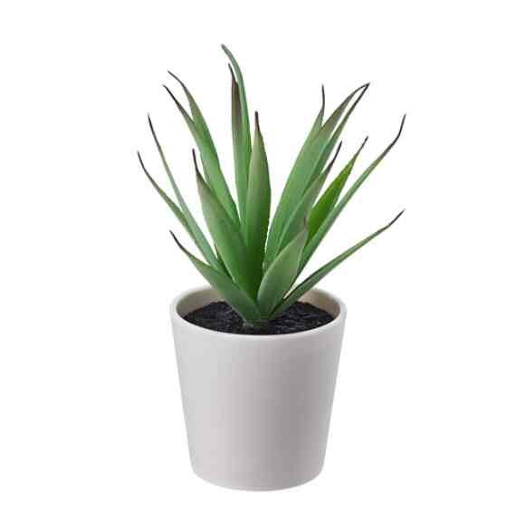 FEJKA フェイカ 人工観葉植物 鉢カバー付き, 室内/屋外用 多肉植物, 6 cm