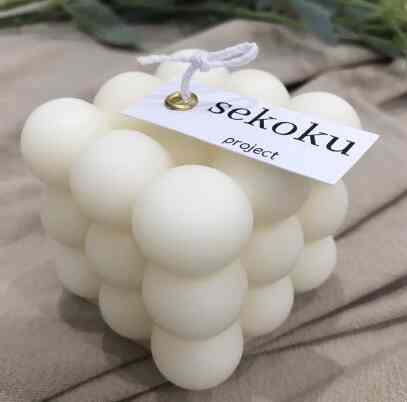 Bubble Cube Candle Korea