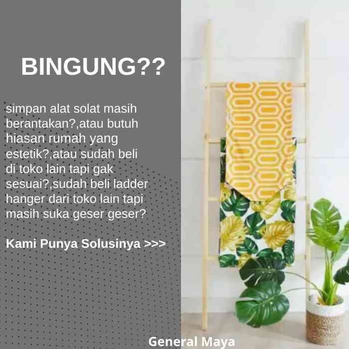 Ladder Hanger Tangga Kayu 4 Susun