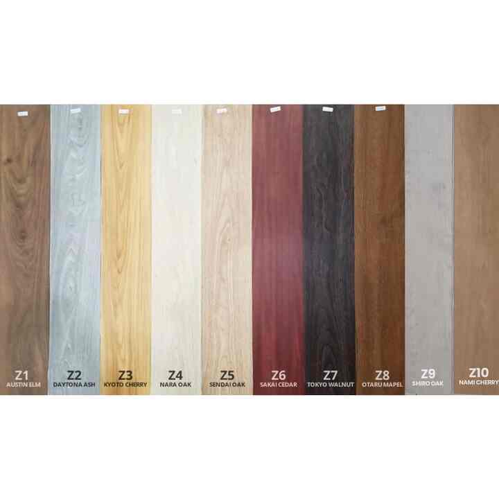 Lantai Vinyl Kayu Stiker 2 mm