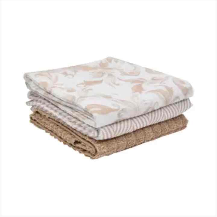 Arthome Set 3 Pcs Lap Dapur Flower Tan