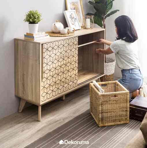 Nomura Lemari Kayu 2 Pintu Credenza