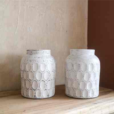 Vas Telur Terracotta