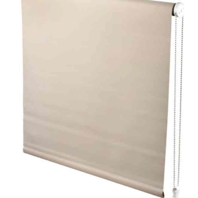 Gorden 120x160 Cm Roller Blind Black Out Solid - Cokelat