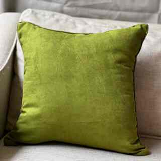 Bantal Sofa Suede 40x40, Green Grass