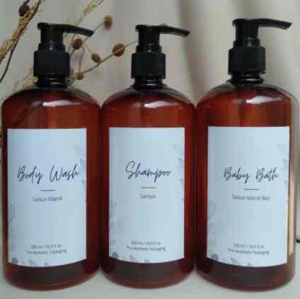 Botol Refill Kosong + Sticker Anti Air pump 500ml