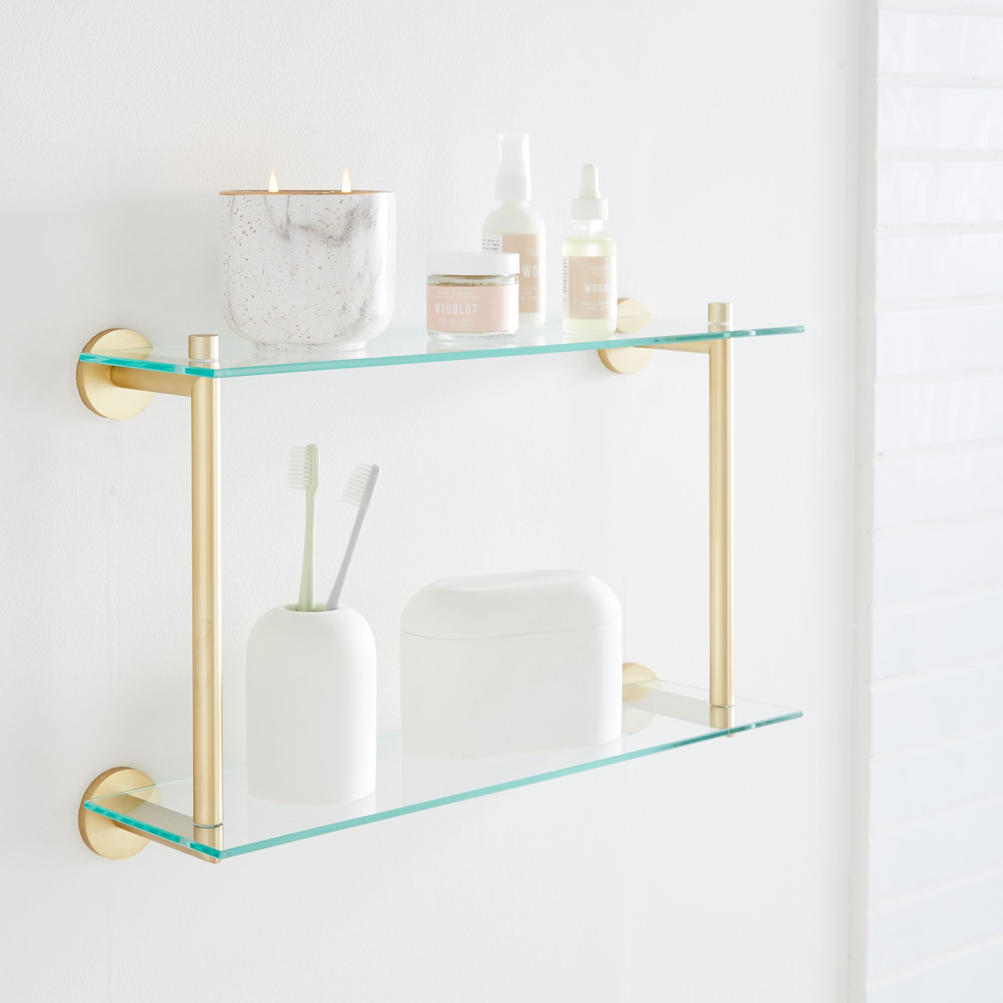 West Elm Overhang Bathroom Shelf