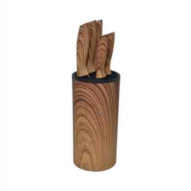 Krischef Set 5 Pcs Pisau Dapur - Cokelat