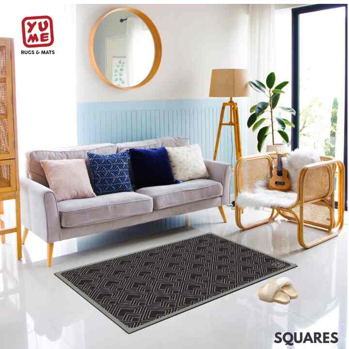 Karpet Lantai 100X150Cm Motif Squares