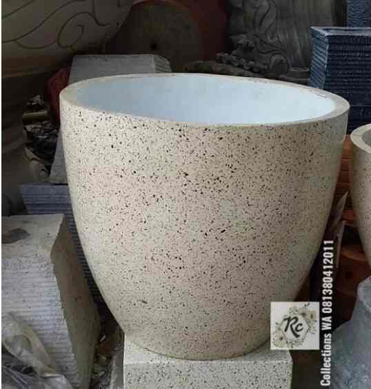 POT TAMAN TERRAZO CREAM