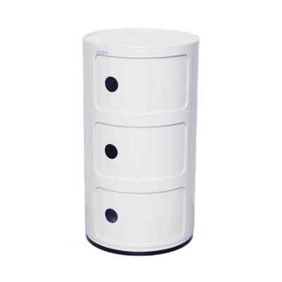 Laci Penyimpanan 3 Tingkat Putih