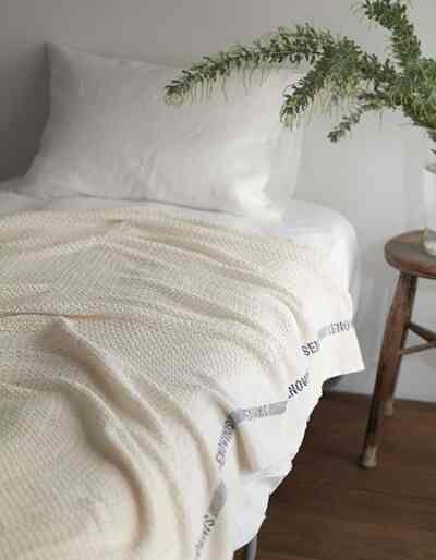 コットンブランケット　LHE313-NBL