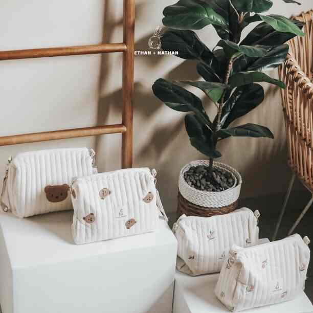 Cotton Bag Pouch - Diaper Bag Tas Travel Bayi