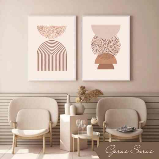 LATTE ABSTRAK WALL DECOR