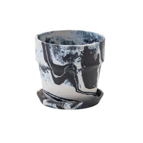 アーバンプランツポット マーブル ソリッド 4号［20色］