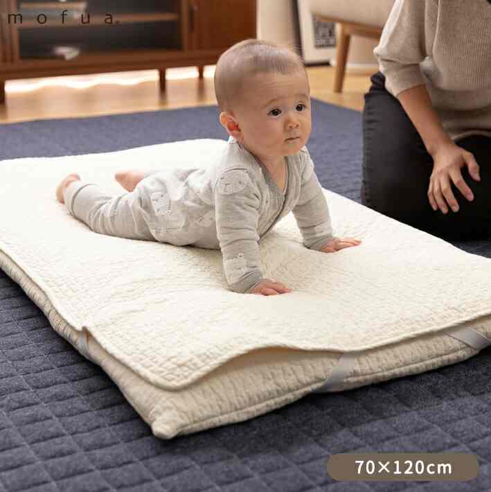 イブル CLOUD柄 綿100% 敷きパッド ベビーサイズ