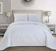3pc Embossed Oversized Coverlet Bedspread(multiple colors)