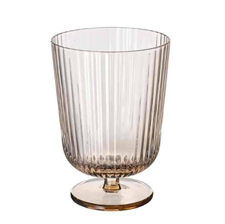 ANLEDNING Gelas berkaki, cokelat muda, 32 cl