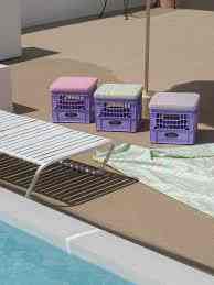 Purple Vented Dairy Crate