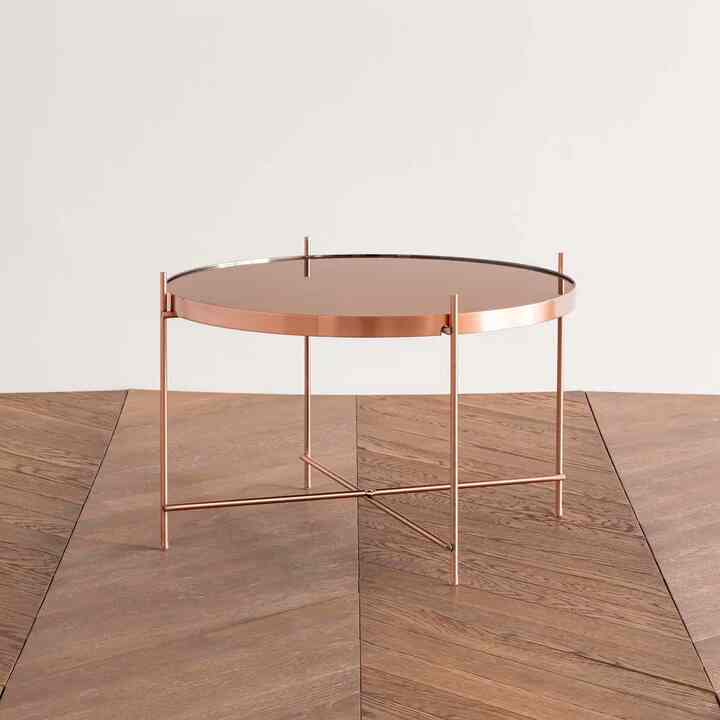 Round Modern Metal サイドテーブル - L［2色］