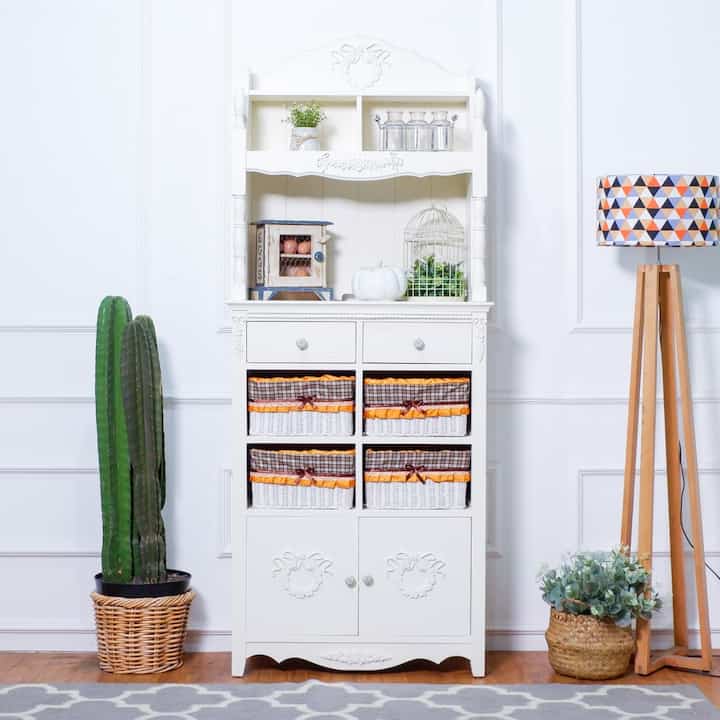 Lemari Kabinet Rosemarry 8D Hutch