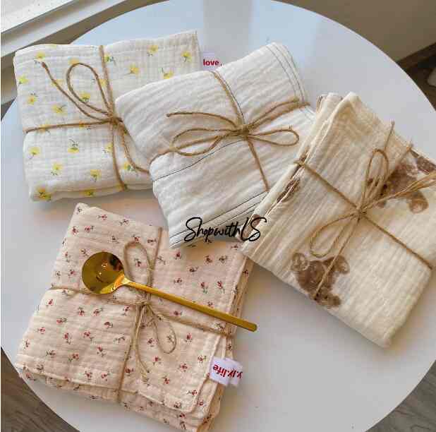1 Set Korean Cotton Napkin (3 Pcs)