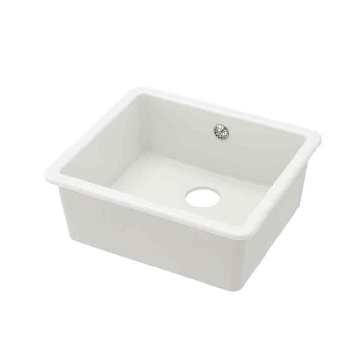 HAVSEN Bak cuci tanam, 1 bak, putih, 53x47 cm