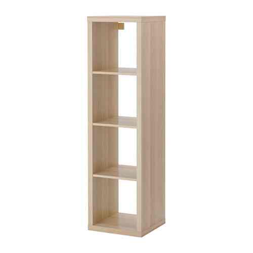 KALLAX Unit rak, kayu oak putih, 42x147 cm