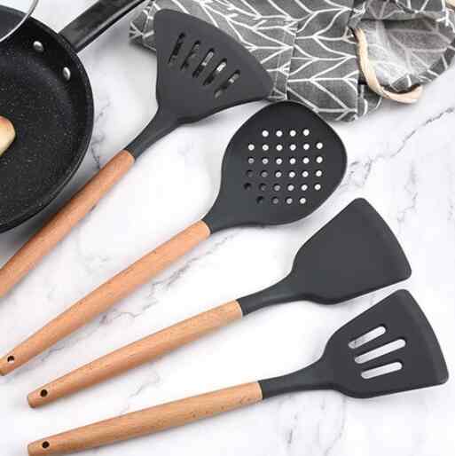 Sutil Silicon Gagang Kayu