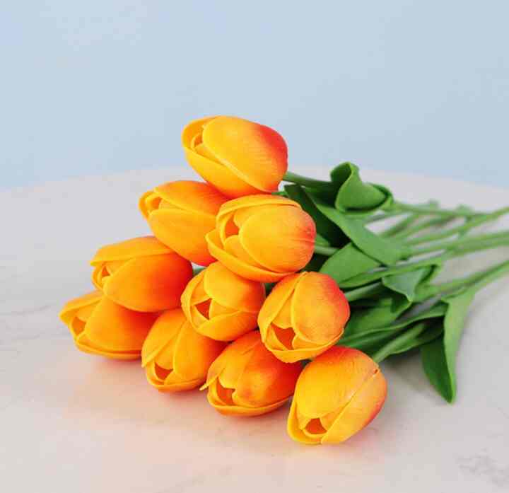 Bunga Tulip Artificial - Orange