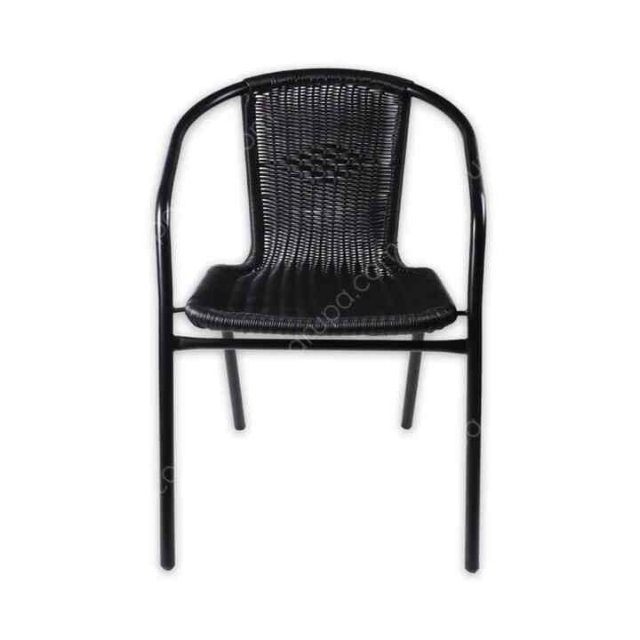 Soleil Kursi Teras Anyaman - Hitam