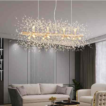 Lampu Gantung Kristal Panjang