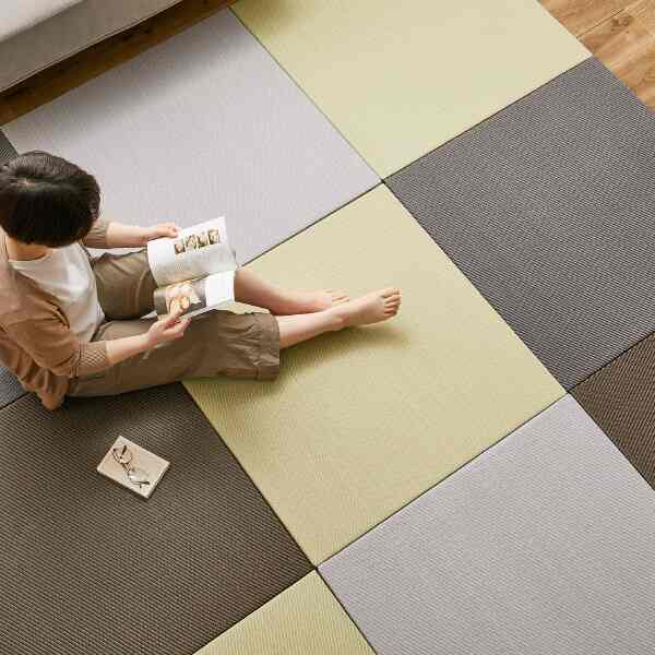 水拭きできる PP 置き畳 綾模様（あやもよう）［4色］