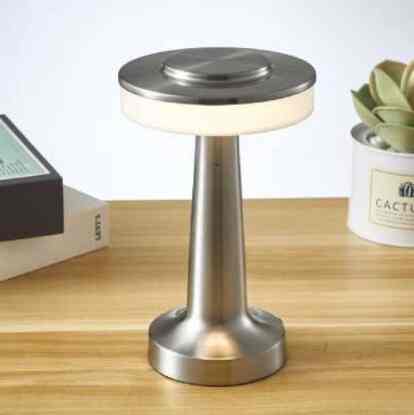 Lampu Meja Hias Touch LED USB Rechargeable Tri Color 10W - BRF5