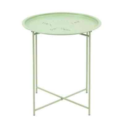 meja teras hijau muda