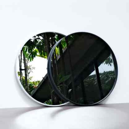 Cermin Bulat Dinding Aesthetic