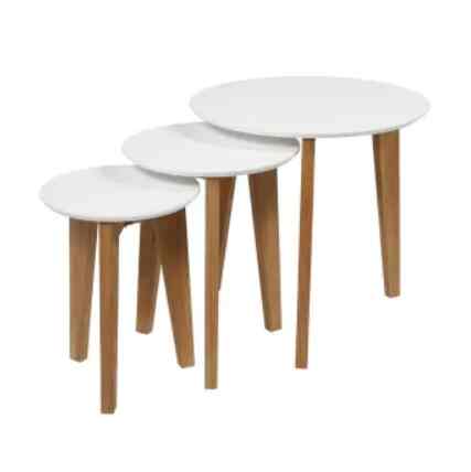 Abin meja sisi putih