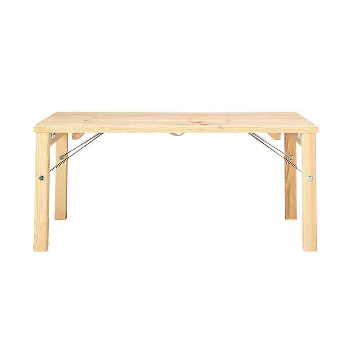 パイン材ローテーブル・折りたたみ式