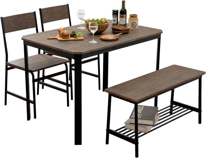 ダイニングテーブルセット ベンチタイプ  LDS-4604BK