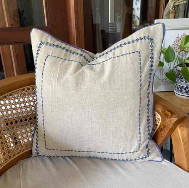 ULAGI LINEN NATURAL skyBLUE