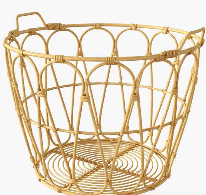 Keranjang Laundry Jawit Rotan Bulat