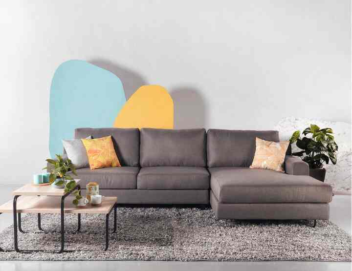 Ross L-Shape Fabric Sofa